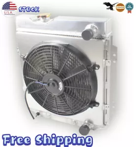 3 Row Radiator+16" Fan Shroud For 1963-1966 Ford Mustang Falcon Mercury Comet V8 - Picture 1 of 10
