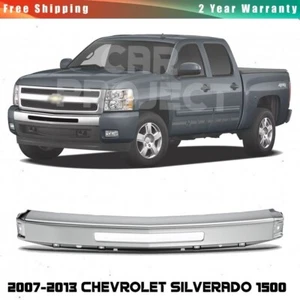 Front Bumper Face Bar Chrome For 2007-2013 Chevrolet Silverado 1500 - Picture 1 of 6