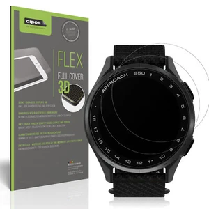 2x Full Cover Protector mate para Garmin Approach S50 protectora de Pantalla - Imagen 1 de 7
