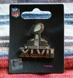 Super Bowl XLVII 47 Logo Stadium Pin Baltimore Ravens vs San Francisco 49ers - Picture 1 of 1