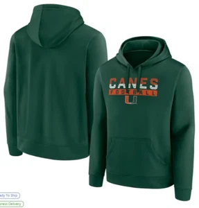 Miami Canes Green Hoodie, Size XL - Picture 1 of 1