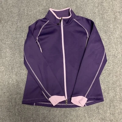 Suéter pequeño Peter Millar Golf Element 4 Warmth para mujer púrpura cremallera completa polar Foto 1 de 4