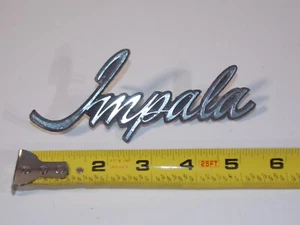 Vtg 1973 74 75 Chevrolet Impala Car Vehicle Fender Emblem Badge Nameplate 337693 - Picture 1 of 5