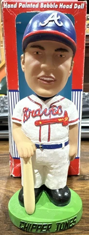 Bobble Dobbles Bobblehead Chipper Jones Atlanta Braves 2001 With Box Cover