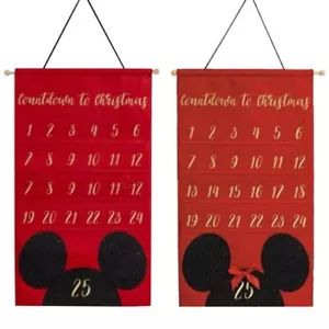 Disney Luxury Scroll Advent Calendar - 25 Fabric Pockets - Choose Design - Picture 1 of 3
