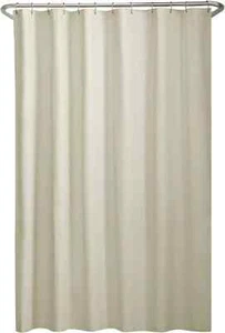 Maytex Water-Repellent Fabric Shower Curtain Liner with Weighted Hem, Soft Micro - Picture 1 of 1