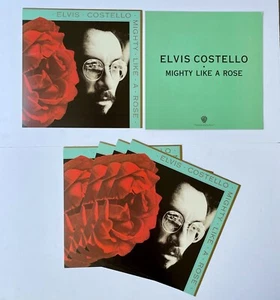 Elvis Costello Mighty Like A Rose Menge 6 12x12 doppelseitige Promo Poster flache - Bild 1 von 2