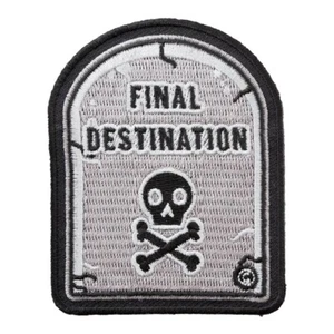Final Destination Skull & Bones Headstone Patch, Death Patches - Picture 1 of 4