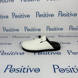 Buscemi Hombres Pietro Nuevo Alce Blanco Cuero Zapatillas Sandalias EE. UU. 11 UE 44 Nuevo - Imagen 1 de 7