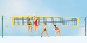 Preiser 10528 Beachvolleyball Szene vorlackiert H0/00 1:87 Maßstab Figur Set 2. - Bild 1 von 19