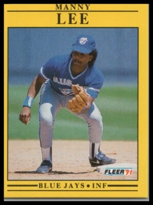 1991 Fleer #179a Manny Lee Base - Image 1 of 2