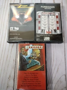 3~Vintage Cassette Tapes ~Kansas ~ Foreigner ~ ZZ Top great condition  - Picture 1 of 3