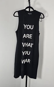 Forever 21 Plus You Are What You Wear Seeveless Black Dress-SZ 1X - Picture 1 of 5