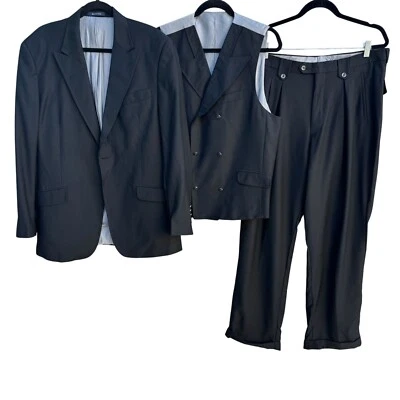 Sergio Valentino Mens San Giovesse Super 150s Wool 3 Piece Blazer Vest Pant Set - Image 1 of 4
