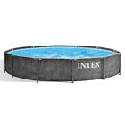 Intex 12 Ft x 30 In Greywood Prism Steel Frame Pool with Filter (Open Box)