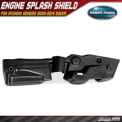 Protector contra salpicaduras del motor del lado del conductor para Hyundai Genesis 2009-2014 Equus 2011-2016 Foto 1 de 4
