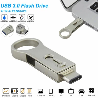 MICRO RIVER Dual USB 3.0 Type C 64GB 32GB Flash Drive 16GB OTG Memory Stick Thumb Pendrive