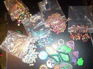 handmade clay bead assortment - Picture 1 of 7