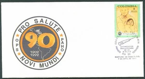 COLOMBIA - HEALTH FDC 1993 VF - Picture 1 of 2
