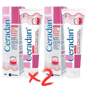 CERADAN Crema Ceramide Crema Riparatrice Barriera Pelle Dominante 80g (X 2) Originale - Foto 1 di 10
