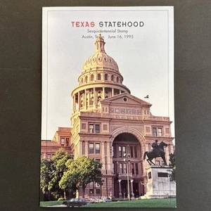 1995 Texas Statehood 32-Cent Briefmarke Ersttag Zeremonie Programm Sc# 2968 - Bild 1 von 3