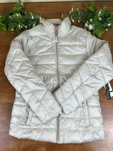 Pink Platinum Girls Puffer Jacket Size M - Picture 1 of 12