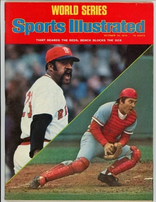 Banco Luis Tiant Johnny 20/10/75 Sports Illustrated SIN ETIQUETA 1975 Serie Mundial Foto 1 de 2