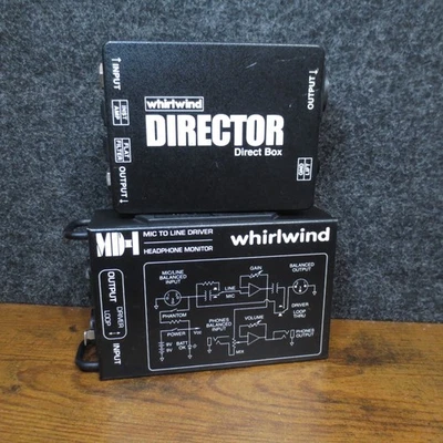 Whirlwind MD-1 + Director Box Portable Preamp Mic Monitor Pro Vintage Audio Gear - Image 1 of 4