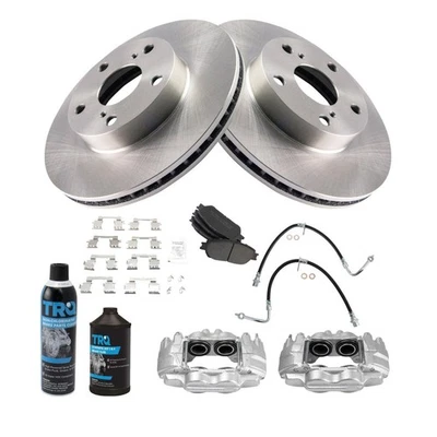 Brake Pad & Rotor Kit Semi-Metallic Fits 2005-2011 Toyota Tacoma - Image 1 of 4