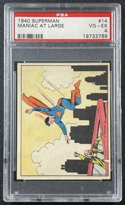 MANIAC AT LARGE PSA 4 1940 GUM INC. SUPERMAN (R145) #14 - Picture 1 of 2