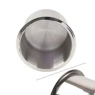 Universal Poker Table Boat RV Car Truck Stainless Steel Drop-in Cup Drink Holder - Image 1 of 4