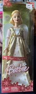 Barbie Holiday Angel de Mattel en oro 2005 G5322 - Imagen 1 de 5