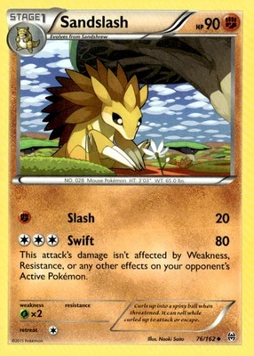 Sandslash Uncommon XY - BREAKthrough 76/162 Pokémon TCG - Image 1 of 2