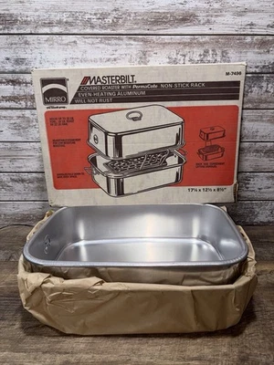 Mirro Masterbilt Covered Roaster w/Non-Stick Rack M-7496 NEW In Orig. Box VNTG - Image 1 of 4