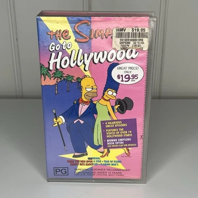 The Simpsons Go To Hollywood (VHS Tape, 1999) Video Cassette - Image 1 of 4