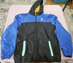 NIKE Jordan Jumpman Hooded Windbreaker Full Zip Jacket Youth Teen XL 13-15 Year - Picture 1 of 11