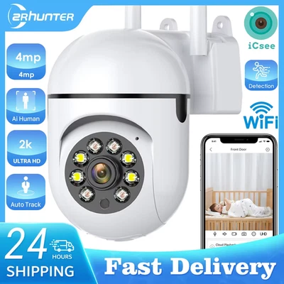 4MP Outdoors Wifi Camera 2K HD Security PTZ IP Camera AI Auto Detect Tracking In - Bild 1 von 4