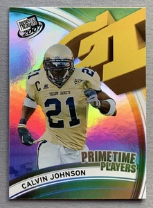 2007 Press Pass Primetime Players Rookie RC #PP-11 Calvin Johnson Georgia Tech - Picture 1 of 2