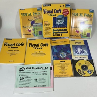Visual Cafe 2.5 Professional Development + Manual PC CD create Java Windows 95 - Image 1 of 4