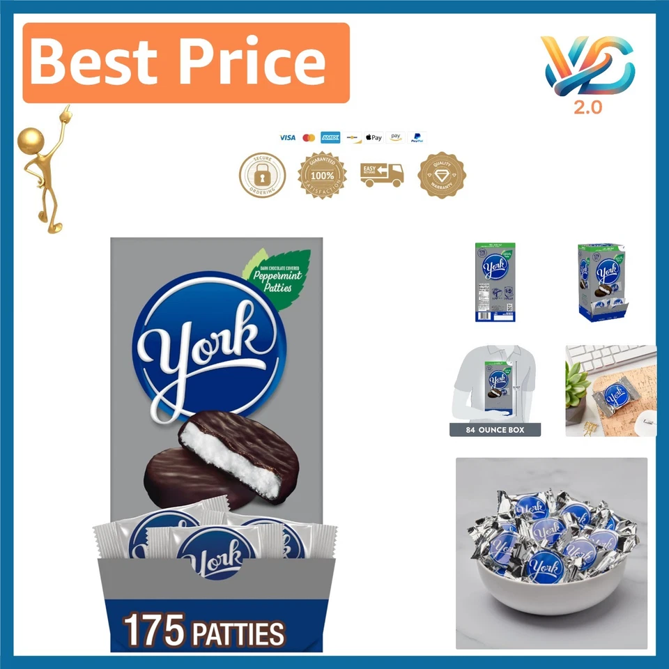 Обезжиренные темные шоколадные мятные пирожки оптом упаковка - 84 унции праздничные угощения - Изображение 1 из 4