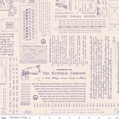 Fondo TIPOGRAFÍA EN CIRUELA | TIPOGRAFÍA | Riley Blake Foto 1 de 3