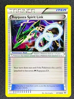 Rayquaza Spirit Link  87/108 Uncommon Pokémon 2015 NonHolo - Image 1 of 2