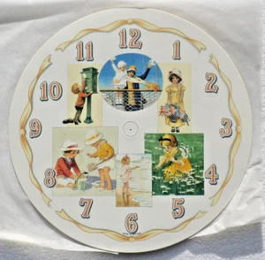 6.5/8 inch 169mm WHITE ARABIC PICTURE CLOCK DIAL, Self Adhesive dial, - Picture 1 of 1