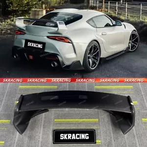 Carbon Fiber + Unpainted Rear Spoiler Wing For Toyota GR Supra A90 A91 MK5 20-24 - Picture 1 of 17