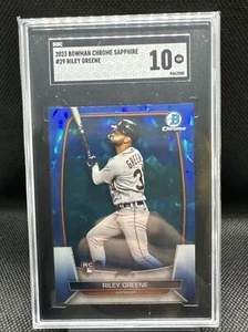 2023 Bowman Chrome Sapphire #29 Riley Greene RC SGC 10 - Picture 1 of 1
