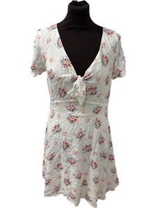 Abercrombie & Fitch Floral Print Short Sleeve Dress Size M T2750 ZS4 - Picture 1 of 8