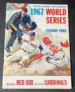 1967 World Series Fenway Park Official Program and Scorecard (Red Sox/Cardinals) - Bild 1 von 22