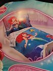 Toddler Disney Little Mermaid Bed Sheet Set 5 Pieces Pillow And Curtains