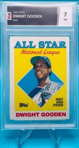 Dwight Gooden #405 1988 Topps Baseball - ERROR CARD - Graded 7 NM - Picture 1 of 1