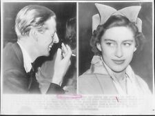 Princess Margaret Original 1951 Stamped Press Photo The Earl of Dalkeith 